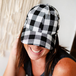 Black Buffalo Check Cap 