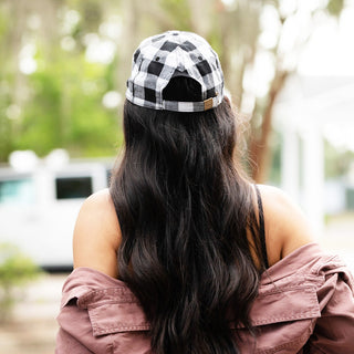 Black Buffalo Check Cap 