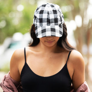 Black Buffalo Check Cap 