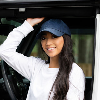 Navy Heavy Cotton Cap