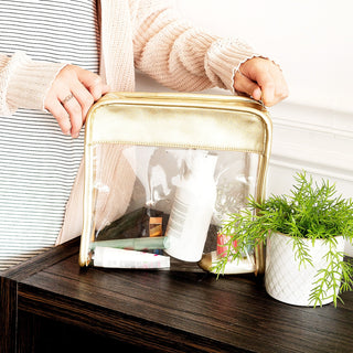 Gold Jet Setter Toiletry Bag