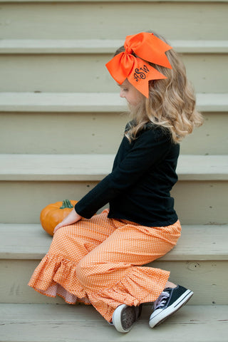 Orange Hair Bow