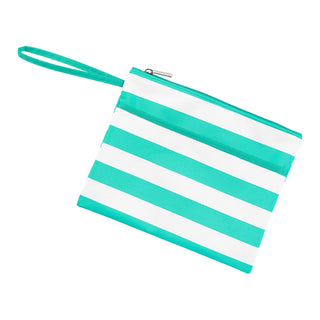 Mint Stripe Wet Bag