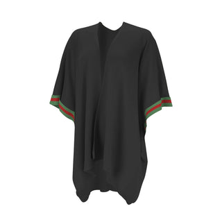 Black Designer Stripe Lindsey Top