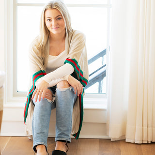 Creme Designer Stripe Lindsey Top