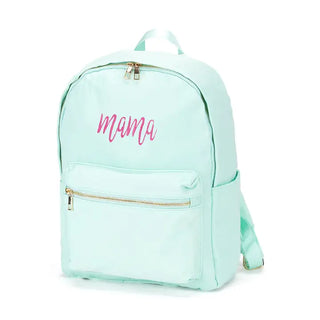 Mama Charlie Backpack Cute Mom Travel School Water Resistant Bag #M364VL-MAMA - Mint - Backpack - Women’s