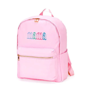 Mama Charlie Backpack Cute Mom Travel School Water Resistant Bag #M364VL-OMAMA - Pink - Backpack - Women’s