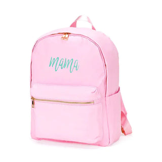 Mama Charlie Backpack Cute Mom Travel School Water Resistant Bag #M364VL-MAMA - Pink - Backpack - Women’s