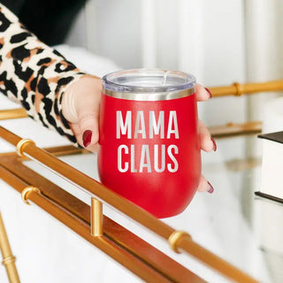 Mama Claus Tumbler Insulated Christmas Cup Holiday Gift for Mom #TWB12-MACL - Insulated Mug/Tumbler