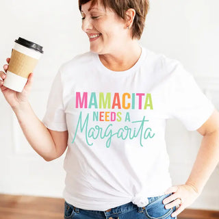 Mamacita T Shirt Funny Latina Inspired Graphic Casual Gift Tee #HPTS-MARG23 - Screen Printed T-Shirt - Women’s