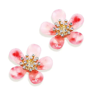 Melon Melrose Earrings #VLJE0083-MEL - Stud/Post Earrings