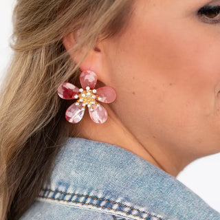 Melon Melrose Earrings #VLJE0083-MEL - Stud/Post Earrings