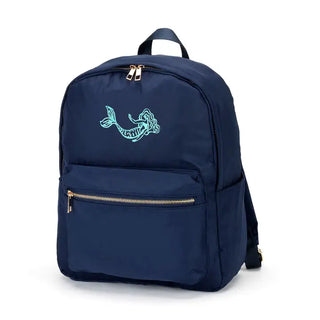 Mermaid Charlie Backpack Tropical School Travel Water Resistant Bag #M364VL-MER - Navy - Backpack - Women’s