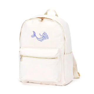 Mermaid Charlie Backpack Tropical School Travel Water Resistant Bag #M364VL-MER - Creme - Backpack - Women’s