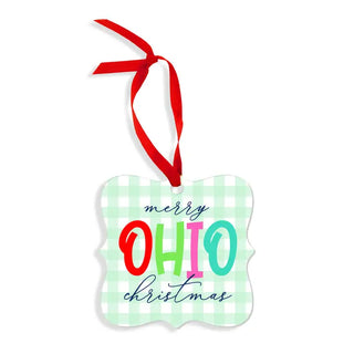 Merry Christmas State Ornament - 3 pc Set #SO-FR3 - Ornament
