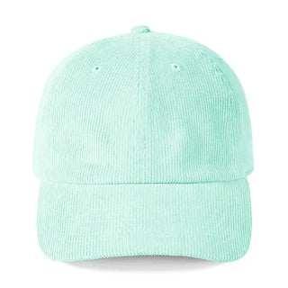 Mint Corduroy Baseball Cap - Blank #M193VL-MINTCORD - Baseball Cap - Women’s