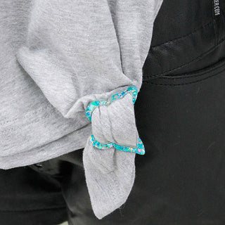 Mint Glitter Shirt Clips & Scarf Clips Set | Viv&Lou® Set of 4 pc #ACSR4-MINTGLIT - scarf clip