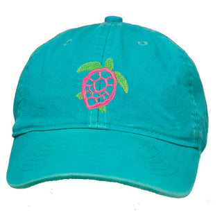 Mint Kid’s Cap with Turtle #M185VL-MINT-TUR - Baseball Cap - Kids