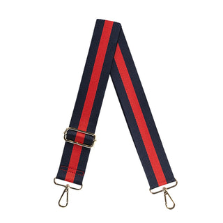 Navy & Red Stripe Crossbody  Strap