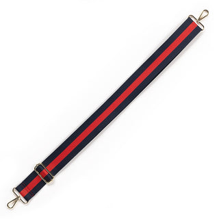 Navy & Red Stripe Crossbody  Strap