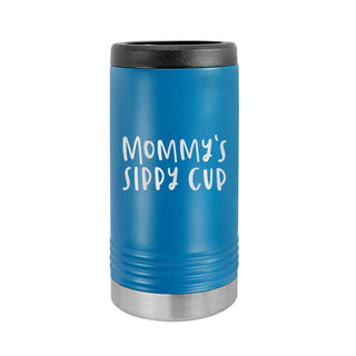 Mommy's Sippy Cup Slim Can Beverage Holder-Royal Blue