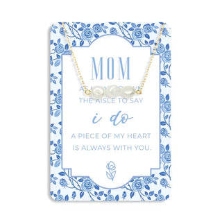 Mother of the Bride Keepsake Necklace Card #VLJC-1500-MOM - Pendant/Charm Necklace