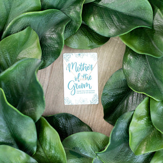 Mother of the Groom Keepsake Necklace Card