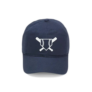 Motif Embroidered Navy Kids’ Cap #M185VL-NAVY-CRAB - Baseball Diamond - Baseball Cap - Kids