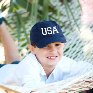 Motif Embroidered Navy Kids’ Cap #M185VL-NAVY-CRAB - Baseball Cap - Kids