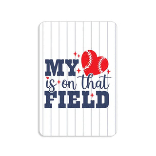 My Heart is on That Field Magnetic Keepsake Card #HPM-HRTFIELD - Keepsake Coin/Token