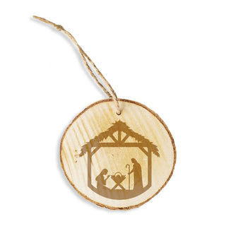 Nativity Scene Wood Ornament - 4 PC SET #LOR-S4W-NATIV - Ornament