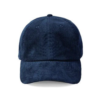 Navy Corduroy Baseball Cap - Blank #M193VL-NAVYCORD - Baseball Cap - Unisex