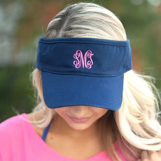 Navy Visor - Blank #M195VL-NAVY - Visor - Women’s