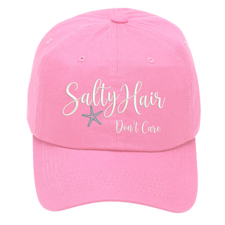 New Salty Hair Don’t Care Cap with Starfish #M190-SALTYH26 - Light Pink