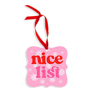 Nice List Ornament - 3 pc Set #SO-FR3-NICE - Ornament