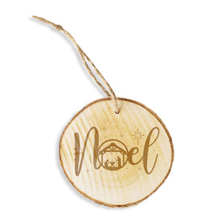 Noel Nativity Wood Ornament - 4 PC SET #LOR-S4W-NOEL - Ornament