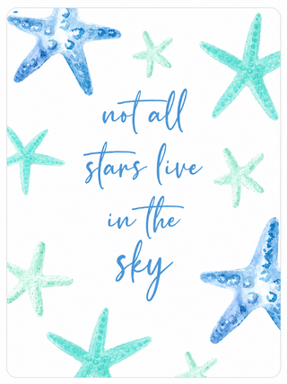 Not All the Stars Magnetic Keepsake Card #HPM-STARFISH