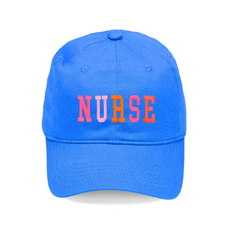 Nurse Embroidered Baseball Cap RN Gift Pink Medical Hat #M190VL-AQ-PKNUR - Electric Blue - Baseball Cap - Women’s