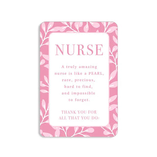 Nurses are Like Pearls Magnetic Keepsake Card #HPM-NURPRL - Pendant/Charm Necklace