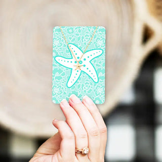 Ocean Breeze Keepsake Card #VLJC-1356GD-BRZ23 - Pendant/Charm Necklace