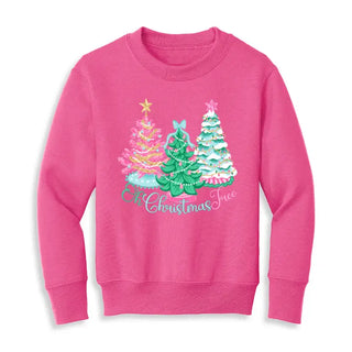 Oh Christmas Tree Kid’s Sweatshirt #HPSW-KDPKXS-KDOHCTREE - Hot Pink / XS - Sweatshirt - Kids