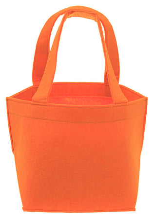 Orange Felt Bucket Basket - Blank #M959VL-ORG