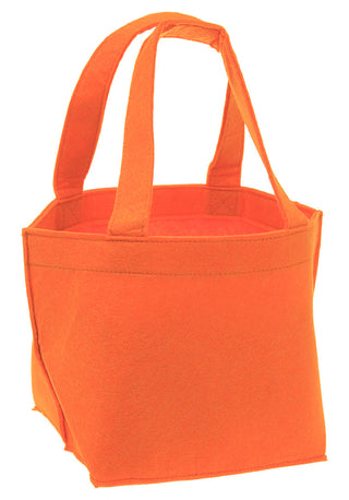 Orange Felt Bucket Basket - Blank #M959VL-ORG