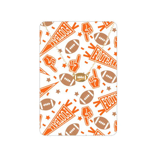 Orange Football Fan Keepsake Card #VLJC-358GD-ORGFBF - Keepsake Coin/Token