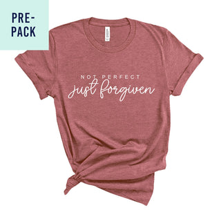 Heather Mauve Just Forgiven T-Shirt Pre-Pack