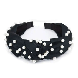 Paige Satin Headband Elegant Hair Accessory for Women Gift #MNA2405 - Black - Fashion Headband - Women’s