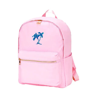 Palm Tree Charlie Backpack Tropical School Travel Water Resistant Bag #M364VL-PALMS - Pink - Backpack - Women’s
