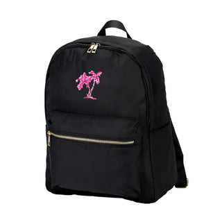 Palm Tree Charlie Backpack Tropical School Travel Water Resistant Bag #M364VL-PALMS - Black - Backpack - Women’s