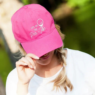 Par Tee Golf Hat for Women Hot Pink Baseball Cap for Golf Day #M190VL-HTPK-PARTEE - Baseball Cap - Women’s