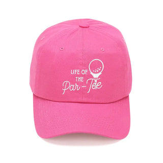 Par Tee Golf Hat for Women Hot Pink Baseball Cap for Golf Day #M190VL-HTPK-PARTEE - Baseball Cap - Women’s